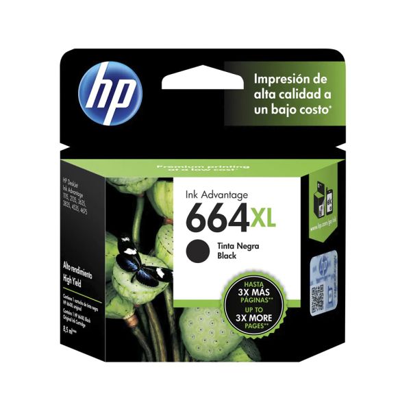 Cartucho de Tinta HP 664XL NEGRO